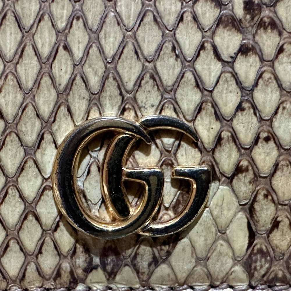 Gucci Python Marmont Bifold *Flawed* - image 2